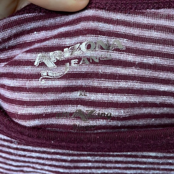 Arizona Jean red striped tee - Picture 2 of 2